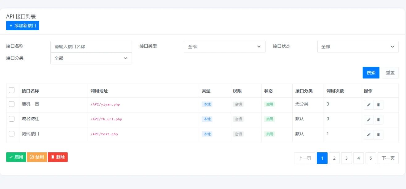 二开版API管理系统源码 API计费 全开源