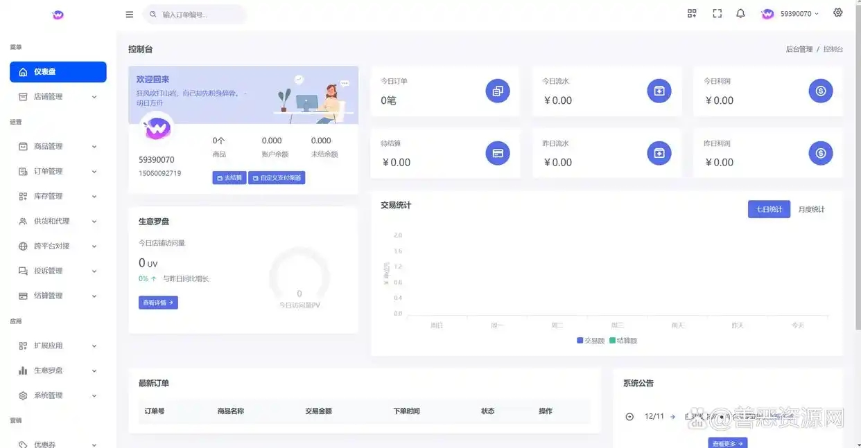 鲸发卡v11.71系统源码+企业自动发卡网源码