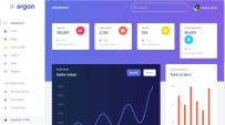 紫氩用户商务管理面板网页模板 Bootstrap4